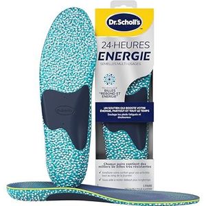 scholl's wellness company Dr.Scholl's multifunctionele inlegzolen, hielkussen, uniseks, blauw, maat L 40 tot 47,5, Blauw, Taille Large 40 à 47.5