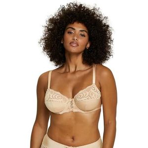 SANS COMPLEXE - Amélie - Omsluitende Beugel-BH - Beige - Kant
