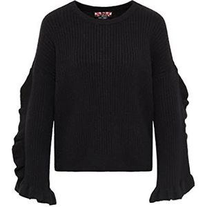 RAIDO Dames gebreide trui 23719514-RA02, zwart, XS/S, zwart, XS/S