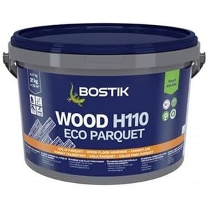 BOSTIK WOOD H110 Eco parket, beige, hybride lijm voor alle soorten parket, sneldrogend, verkeersopening in 24 uur, geschikt voor vloerverwarming, binnen, 21 kg (3 stuks à 7 kg)
