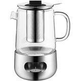 WMF, Theepot, Theeset Theepot met Warmer en Zeefje 3st glazen pot 1,3l SensiTea (1.30 l)