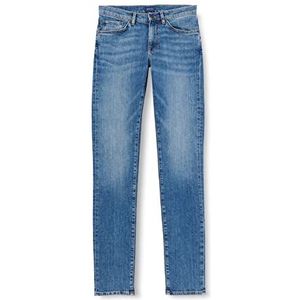 GANT Hayes Jeans Vrijetijdsbroek, MID Blue Worn IN, 3436