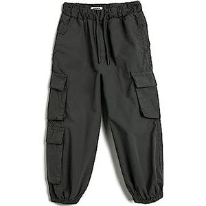 Koton Boys Parachute Broek Trekkoord Zakken Katoen, antraciet (930), 6-7 Jahre