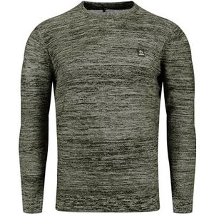 KEYLARGO Klcalgary Ronde Herentrui - Olijfgroen - Materiaalmix