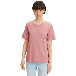 TOM TAILOR Dames Basic T-shirt 1032407, 25901 - Cozy Rose, XS