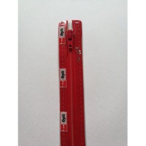 Opti S40-18-00722 ritssluiting, 100% polyester, 00722 rood, 18 cm