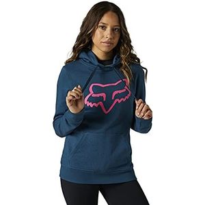 Fox Racing Dames grens trui fleece capuchon sweatshirt, Donkere Indigo, XS