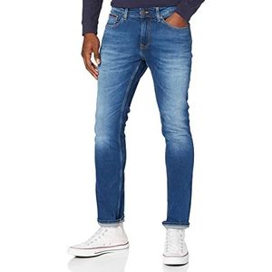 Tommy Jeans Scanton Slim Wmbs Jeans voor heren, Wilson Mid Blauw Stretch, 28W / 34L