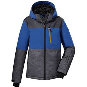 killtec jongens Ski-jas/functionele jas met capuchon en sneeuwvanger KSW 181 BYS SKI JCKT, anthracite, 128, 38786-000