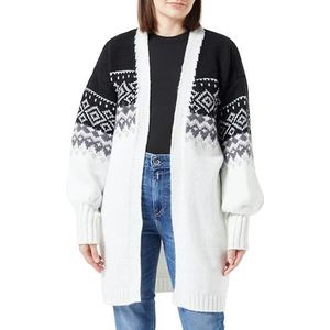 blonda Dames gebreide jas 12419411-BL01, zwart wolwit, M/L, zwart, wolwit., M/L