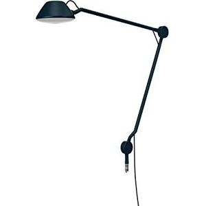 AQ01 Plug-In bureaulamp, flexibel, energie-efficiëntieklasse A++, lampenkap van aluminium, 20 x 45 x 44 cm, blauw (62716106)