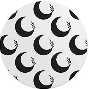 Questo Casa, Ronde digitaal bedrukte muismat, antislip onderkant, voor kantoor en thuis, diameter: 22 cm
