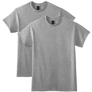 Gildan Ondoorzichtig T-shirt voor heren, verpakking van 2 stuks, Sport Grey (verpakking van 2), L