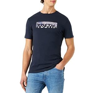 Teddy Smith T- Ezio 2 MC T-shirt, Total Navy, XS heren, Volledig marineblauw, XS