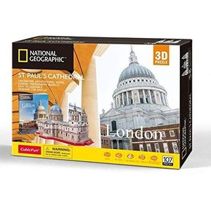 University Games 7665 National Geographic St Pauls 3D Puzzle, Multicolored