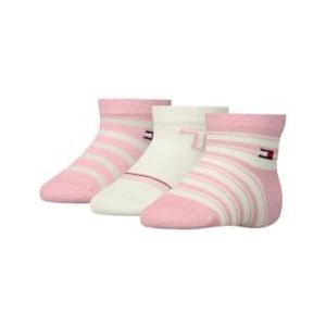 Tommy Hilfiger - Giftbox 3-pack Sokken - Roze & Wit - Unisex - Multislijtvast Katoen