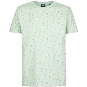 PETROL INDUSTRIES Heren T-Shirt SS AOP M-1040-TSR174; Kleur: Pistache; Maat: XXXL, Pistache, 3XL