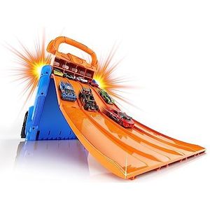 Cefa Toys Auto/Hot Wheels, 4 pistes en ruimte voor 20 auto's, geschikt voor kinderen vanaf 6 jaar.