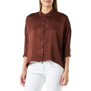 Sisley Dames 510WLQ03H Shirt, Bruin 668, XS, Bruin 668, XS