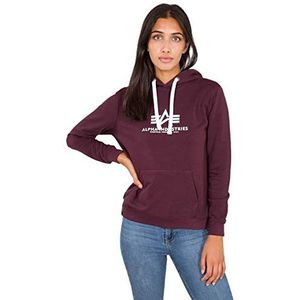 Alpha Industries New Basic Hoody voor dames Deep Maroon XS