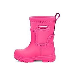 UGG Jongens Unisex Kids Droplet Mid Rain Boot, Taffy Pink, 8 UK Kind, Taffy Roze