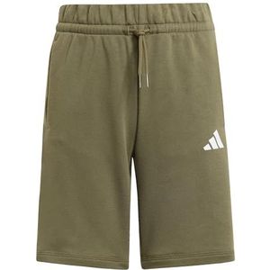 adidas Uniseks-Kind SEASONAL ESSENTIALS COLORBLOCK SHORTS, olive strata/wonder silver/white, 11-12 Years