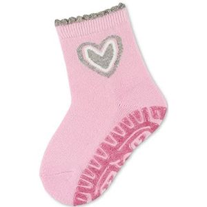 Sterntaler Baby Unisex babysokken glitter Flitzer AIR hart - sokken baby, babysokken, babysokken - met hartmotief - roze, 26, roze