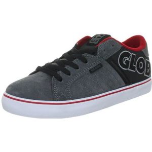 Globe Uniseks overpass-sneakers voor volwassenen, Grijs Houtskool Zwart Rood 15125, 40 EU