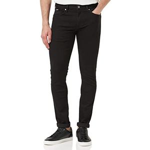 Pepe Jeans Finsbury Jeans voor heren, zwart (denim-xe5), 40W x 32L