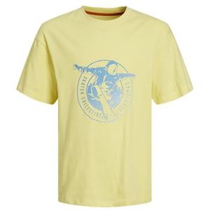 JACK&JONES JUNIOR JOCSC Gradient Logo Tee SS OS JNR, citroen verbena, 128 cm