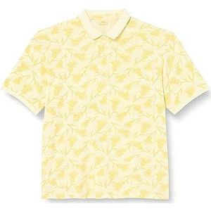 s.Oliver Big Size Poloshirt voor heren, korte mouwen, geel, maat 4XL, geel, 4XL