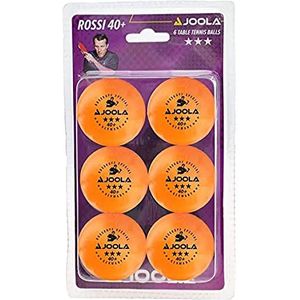 JOOLA 44360 tafeltennisballen Rossi 3-sterren 40 oranje blister met 6 stuks