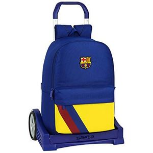 Safta SAFTA Evolution Ergonomische rugrugzak met trolley, FC Barcelona 2e uitrusting 19/20, Eén maat, Modern