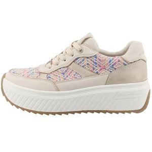 Tom Tailor Dames 9590370009 sneakers, crème, 37 EU, crème, 37 EU