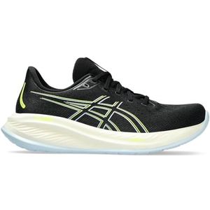 Asics Heren Gel-Cumulus 26 Sneaker, 5.5 UK Zwart/Veiligheid Geel, Zwart Veiligheid Geel, 39.5 EU