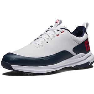 FootJoy Heren Fj Tour Rival Golfschoen, Wit Navy Rood, 38.5 EU