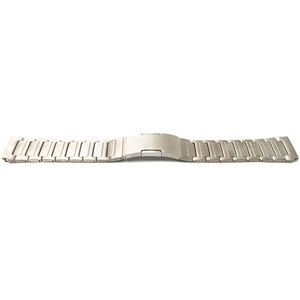 System-S Armband 22 mm van titanium met vouwsluiting voor Huawei Smartwatch in grijs, metallic/grijs, Eine Grösse