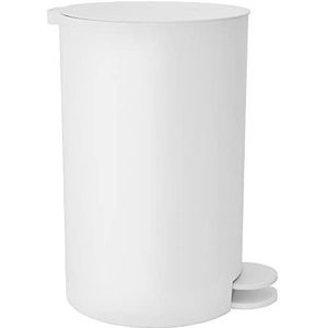 SEPIO Badkamer vuilnisemmer 3 liter, cosmetica-emmer, badvuilnisemmer van hoogwaardig kunststof met uitneembare container (wit)