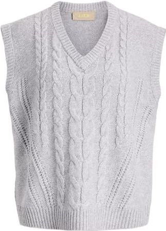 JACK & JONES Dames Jxjosie Vest Knit, gemengd grijs, M