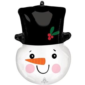 Amscan 4334075 - Super Shape Folieballon Sneeuwpop, 43 x 58 cm, Kerstmis, decoratie