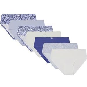 Women'secret Ice Collection Brief, damesslips, blauw, maat S voor dames, 7 stuks