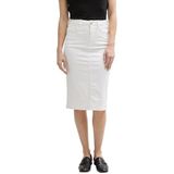 Rok - Kokerrok - Effen - Katoen - Knielengte - Normale Pasvorm