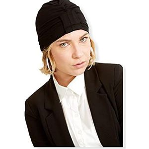 BELLE TURBAN B-Safir hoofddoek, zwart (zwart 0), één maat (maat van de fabrikant: eenheidsmaat) voor dames