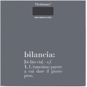 Victionary Digitale personenweegschaal van gehard glas, antraciet