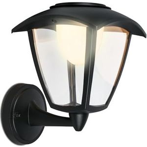 BRILONER - LED wandlamp zonder netaansluiting touch, traploos dimbaar, oplaadbare accu, wandlamp oplaadbare accu, outdoor, wandverlichting voor buiten, buitenlamp, 23x19,5x16,5 cm, zwart