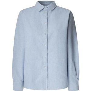 Pepe Jeans Dames LYRA Shirt Shirt, Blauw (Blauw), M, Blauw (blauw), M