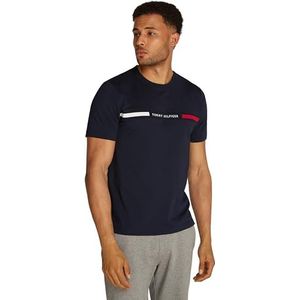 Tommy Hilfiger - Hilfiger Chest Insert Tee - T-shirt - Blauw