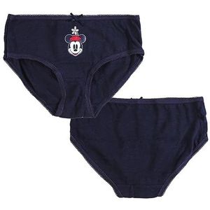 Minnie Mouse slips, blauw, wit, roze en rood, 5 stuks, maat 4 tot 5 jaar, van katoen, origineel product, ontworpen in Spanje, Meerkleurig, 4-5 Jaren