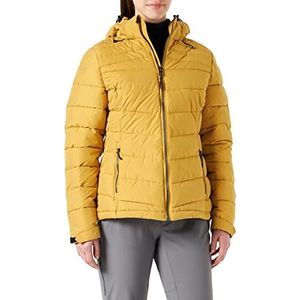 killtec Women's Gewatteerd jack met afritsbare capuchon Skane WMN Quilted JCKT A, Geel, 36, 35615-000,Geel