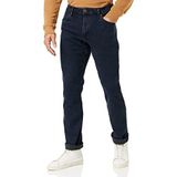 Wrangler Authentic Regular Jeans voor heren, zwart, blauw, 30W / 32L